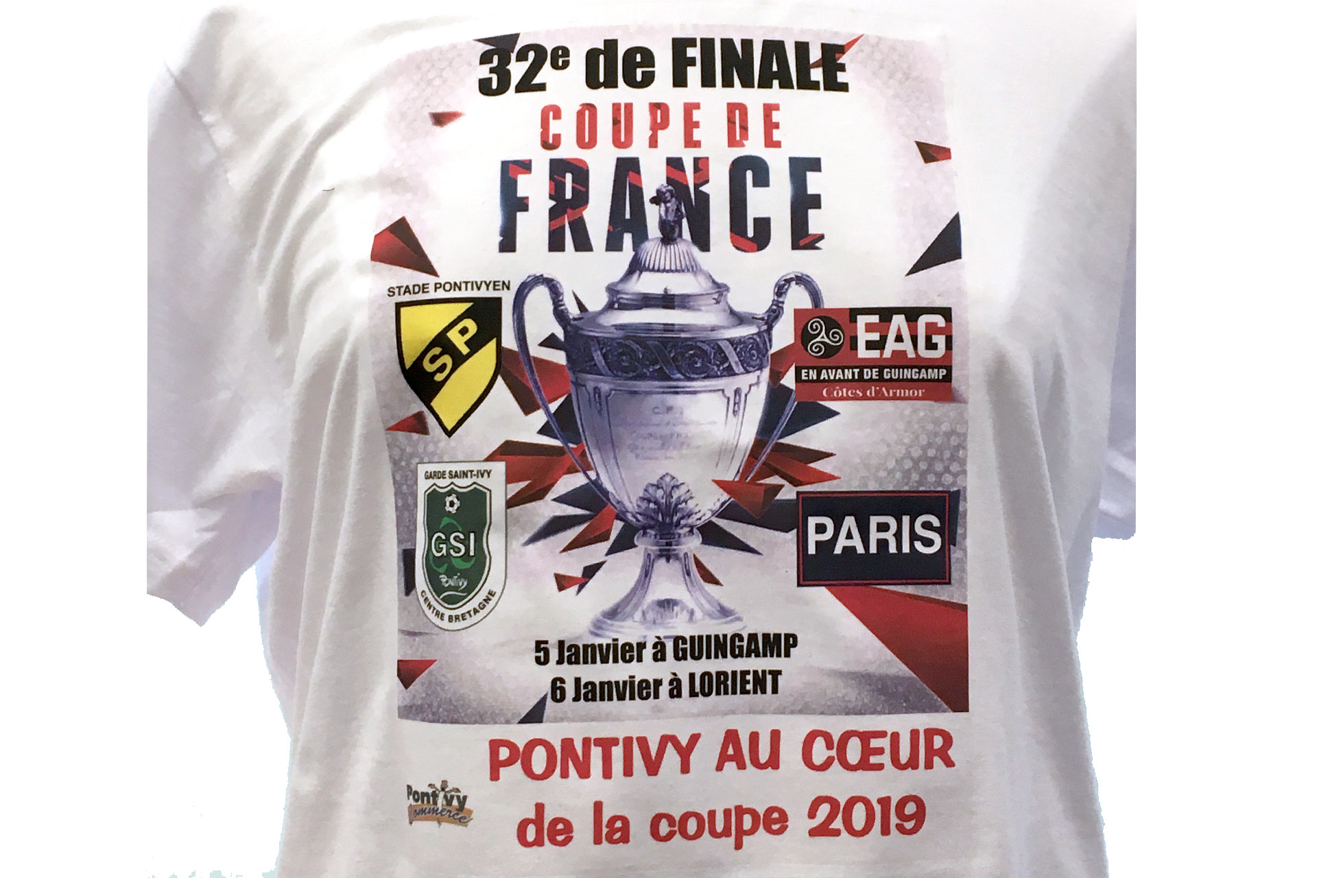Textile tee-shirts Coupe de France 2019